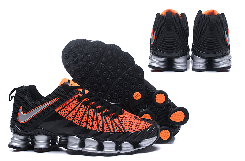 Men Nike Shox TLX Orange Black Silver Shoes